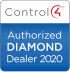 Control4 Authorized Diamond Dealer 2020 badge